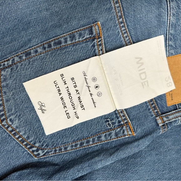 Rag & Bone Sophie High Rise Ultra Wide Size 28 NWT - Picture 4 of 7